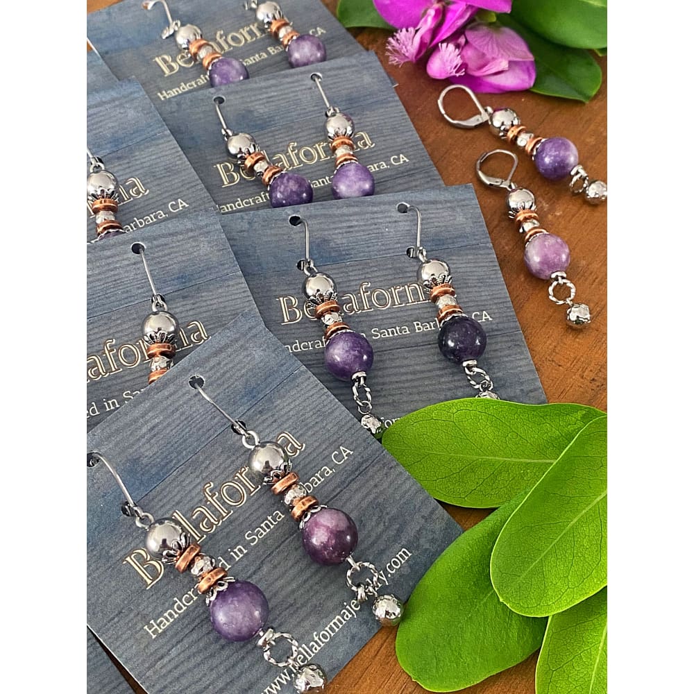 LEPIDOLITE EARRINGS
