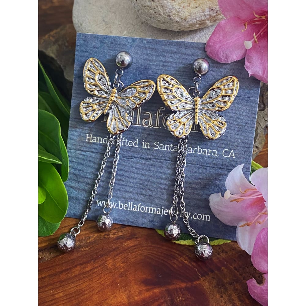 BUTTERFLY STATEMENT EARRINGS