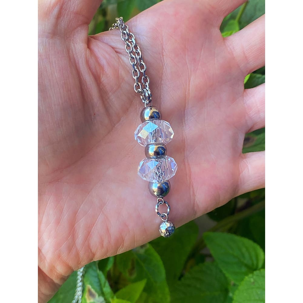 GLASS CHARM NECKLACE