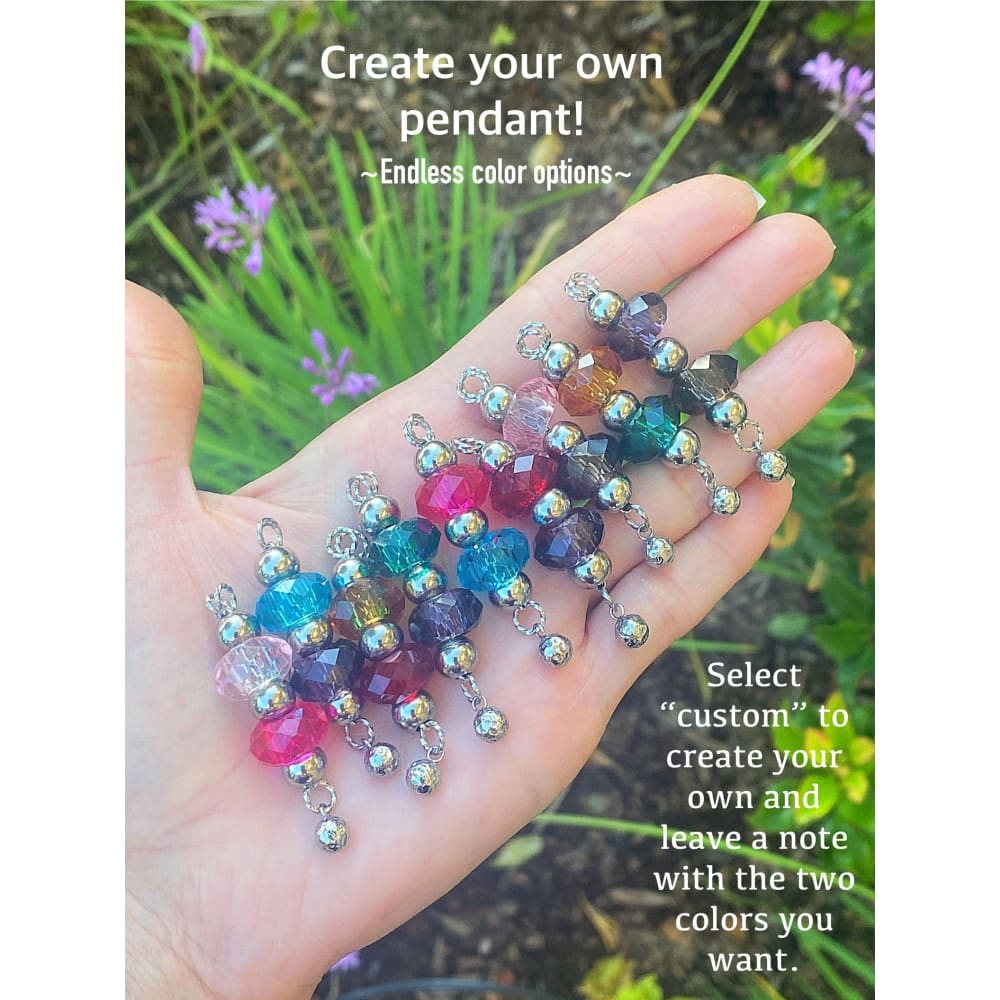 GLASS CHARM NECKLACE