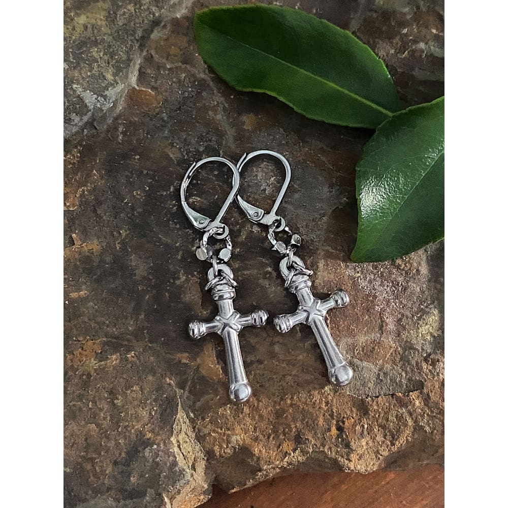 SACRED CROSS EARRINGS