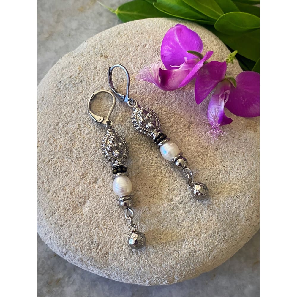 PEARL LANTERN EARRINGS