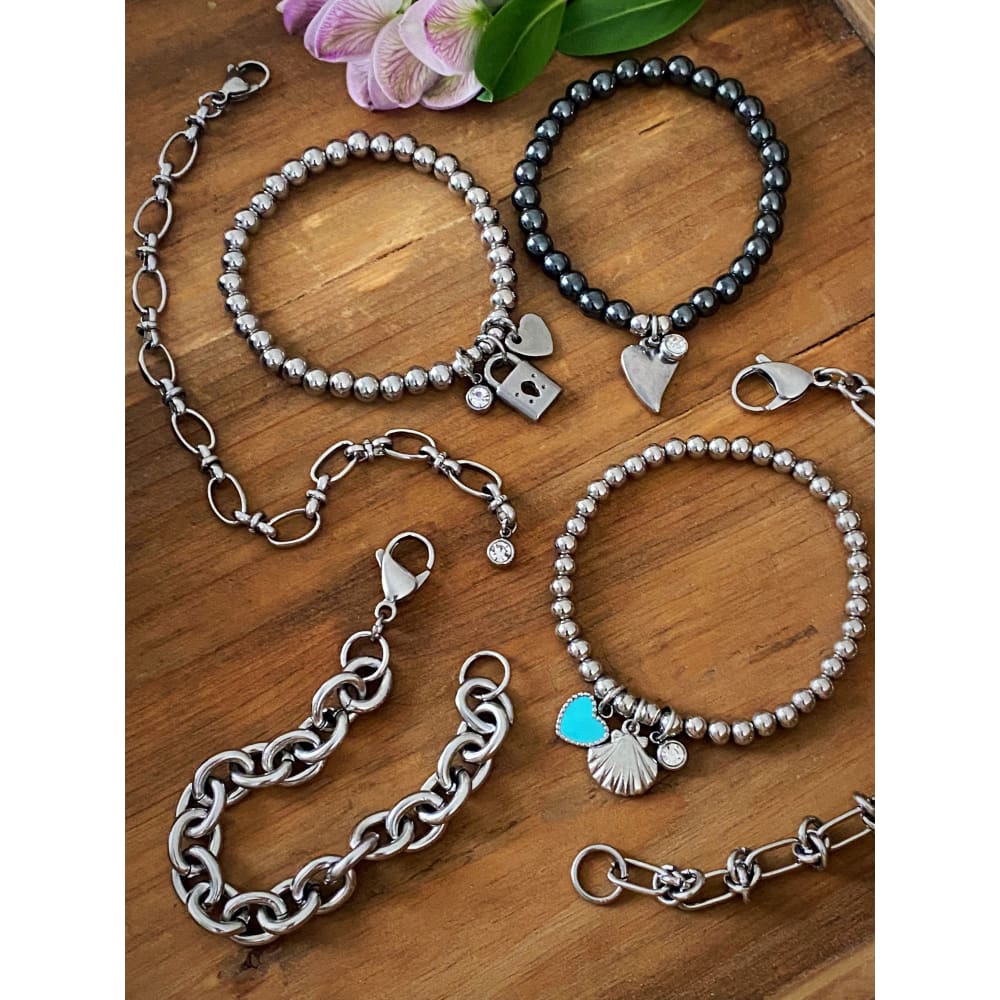SILVER LOCK BRACELET