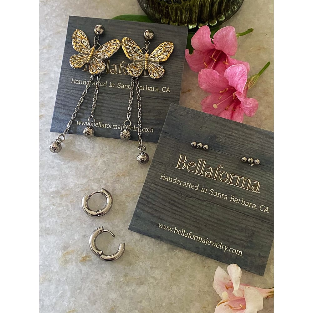 BUTTERFLY STATEMENT EARRINGS