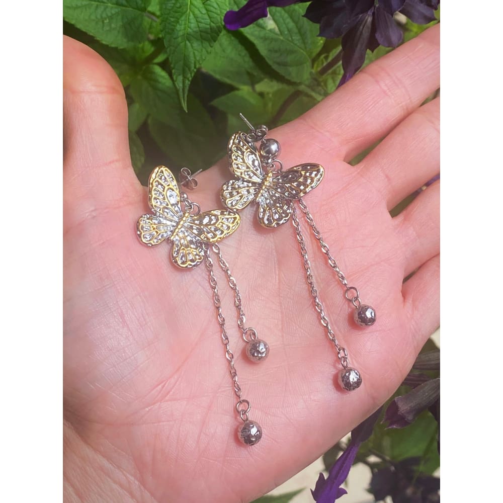 BUTTERFLY STATEMENT EARRINGS