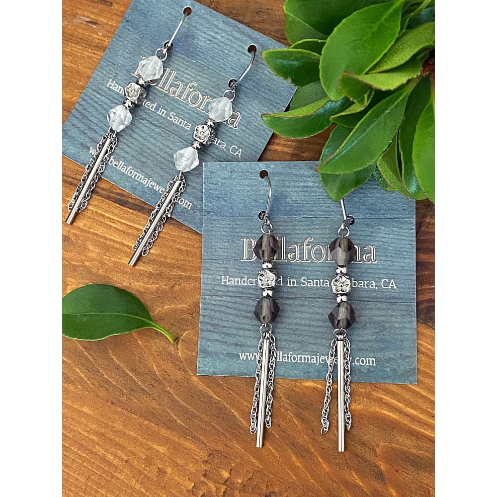 QUARTZ ICICLE EARRINGS