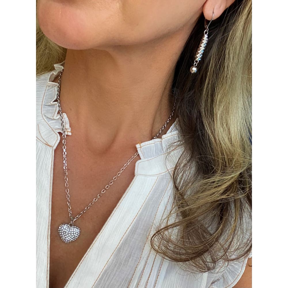 SILVER STACK EARRINGS