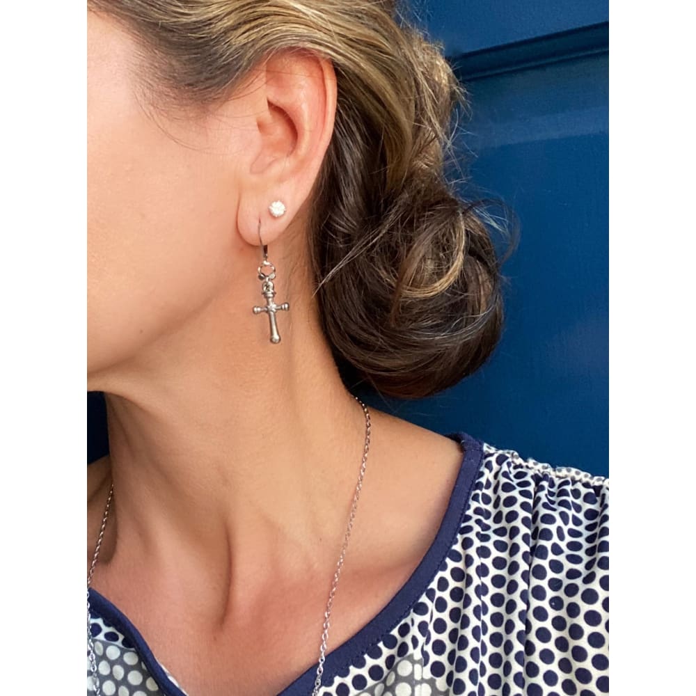 SACRED CROSS EARRINGS