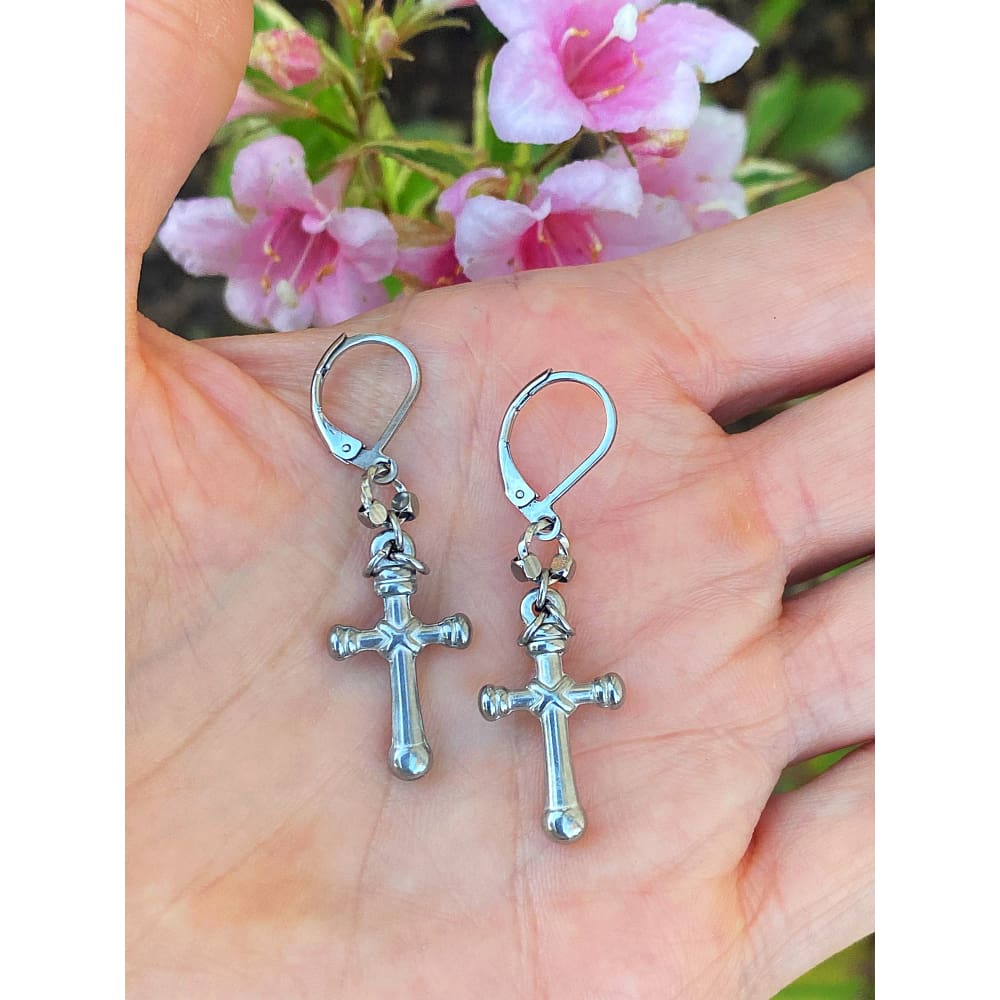 SACRED CROSS EARRINGS