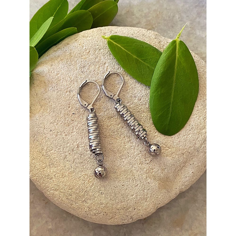 SILVER STACK EARRINGS