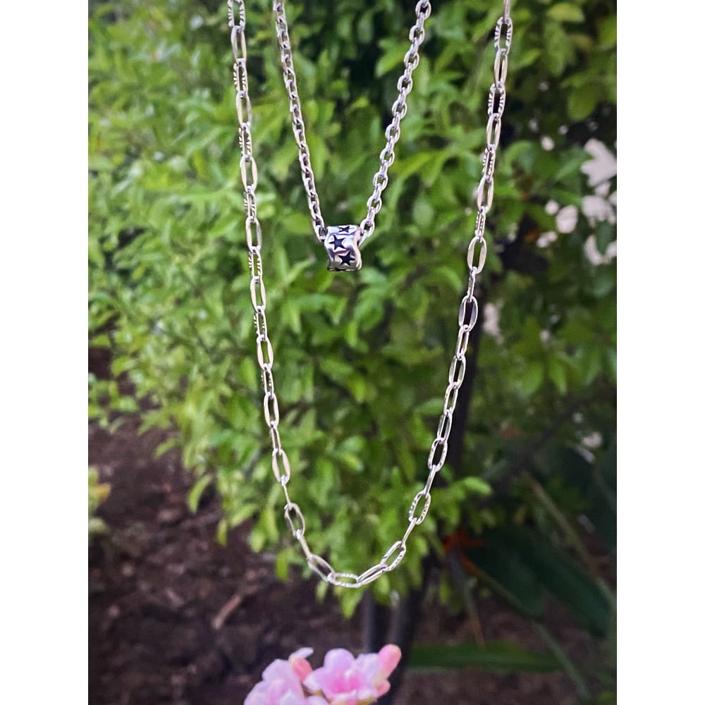 FACETED LINK NECKLACE