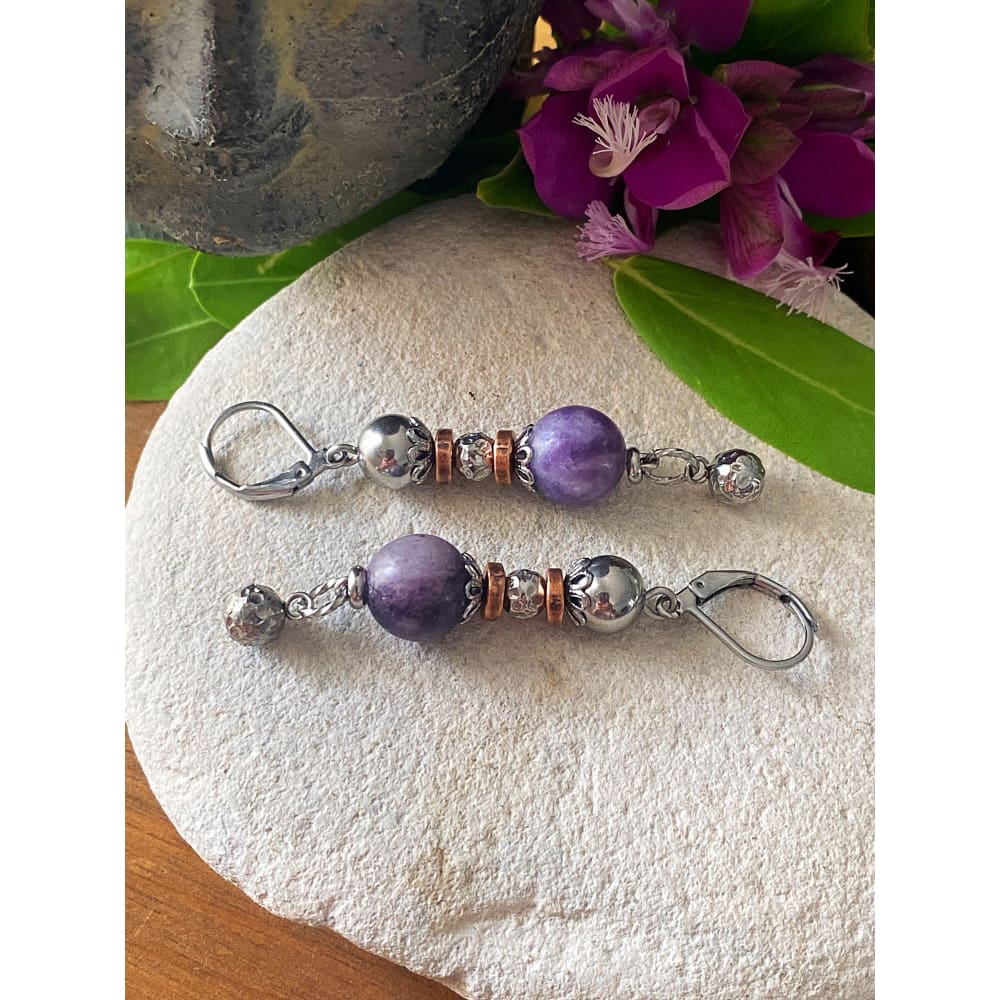 LEPIDOLITE EARRINGS