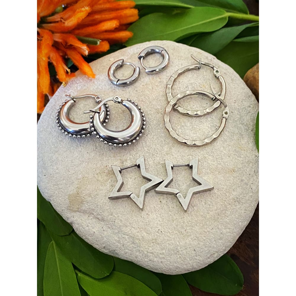 STAR HUGGIE EARRINGS