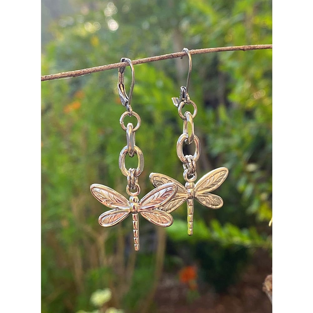DRAGONFLY CHAIN EARRINGS