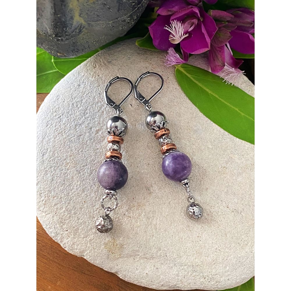LEPIDOLITE EARRINGS