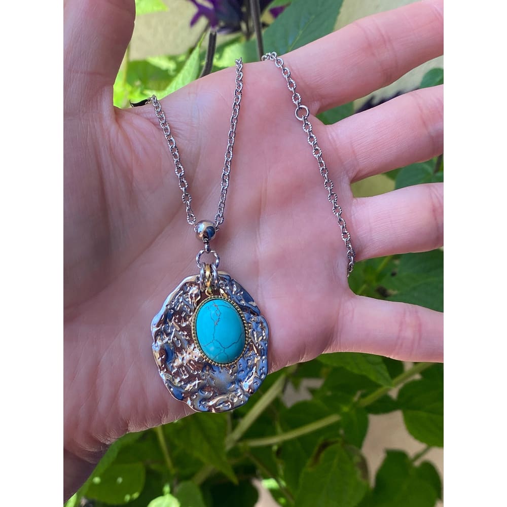 TURQUOISE CHARM NECKLACE