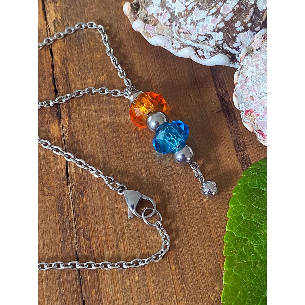 GLASS CHARM NECKLACE