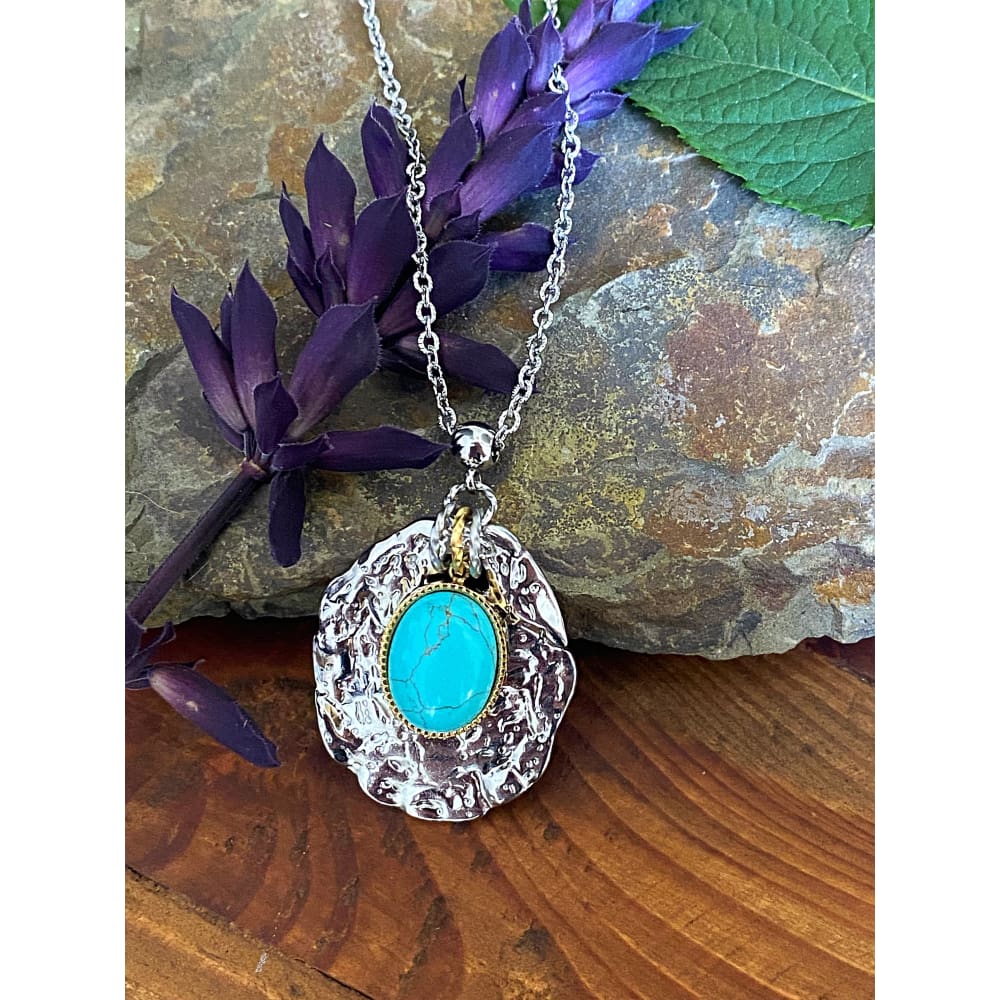 TURQUOISE CHARM NECKLACE