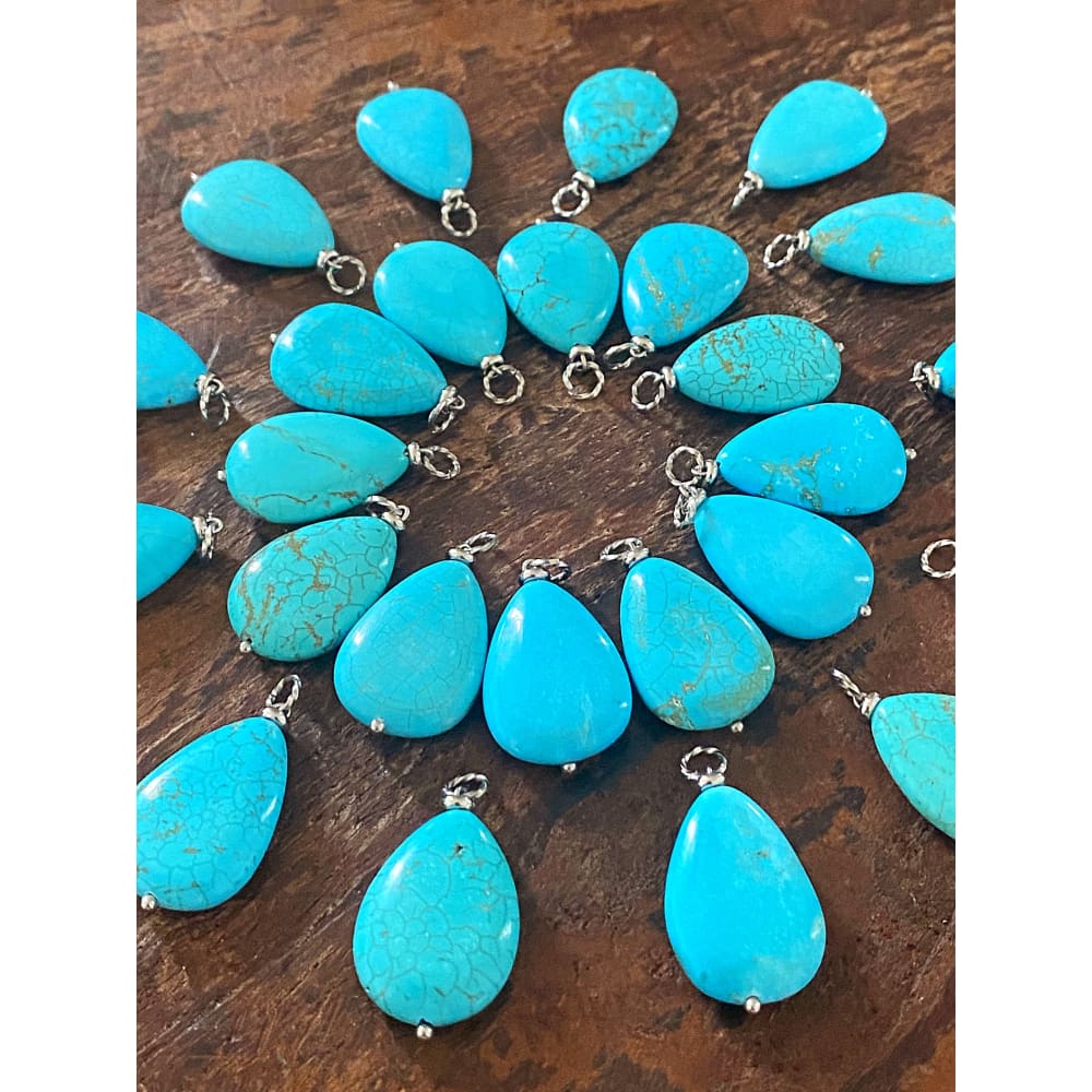 TURQUOISE TEARDROP NECKLACE