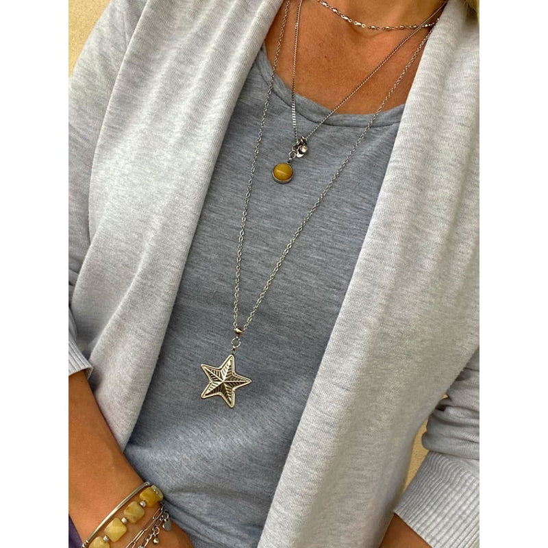 HONEY JADE CHARM NECKLACE