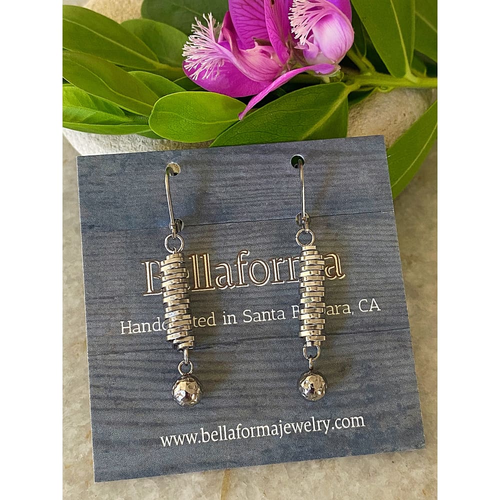SILVER STACK EARRINGS