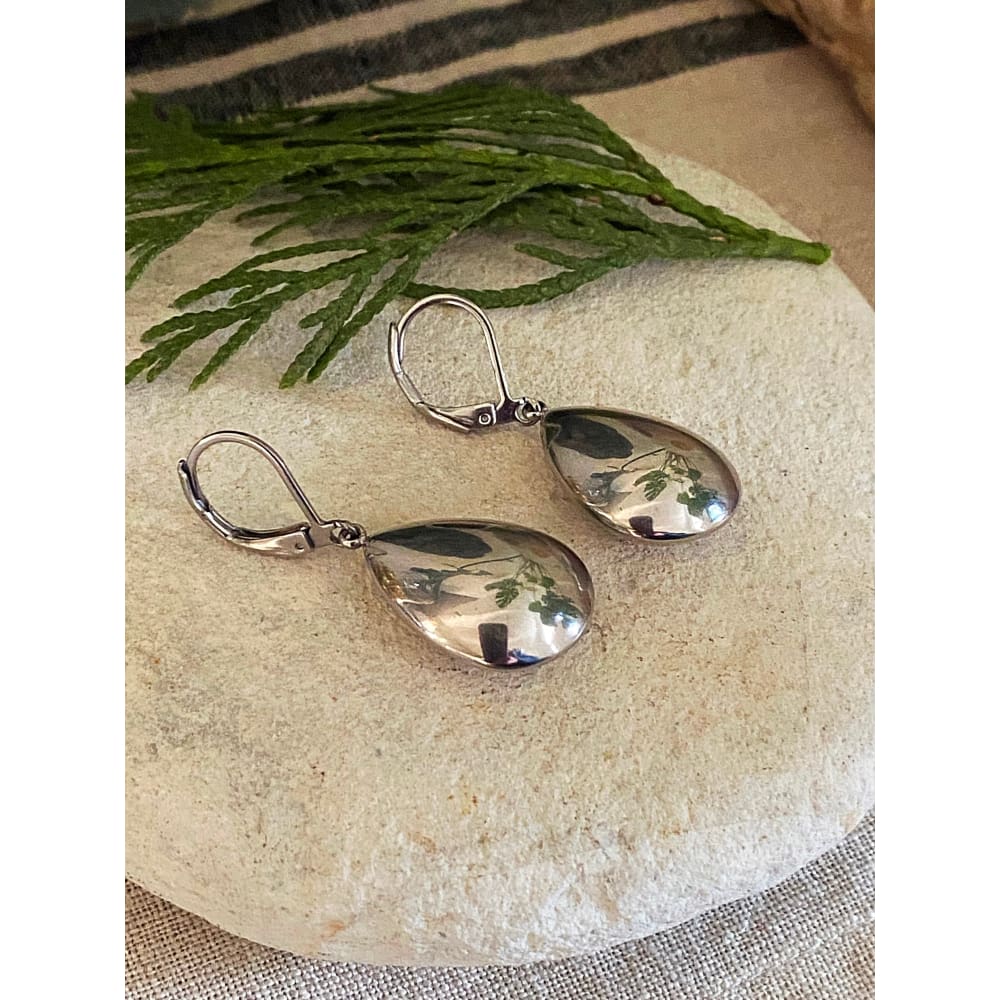 SILVER DOME EARRINGS