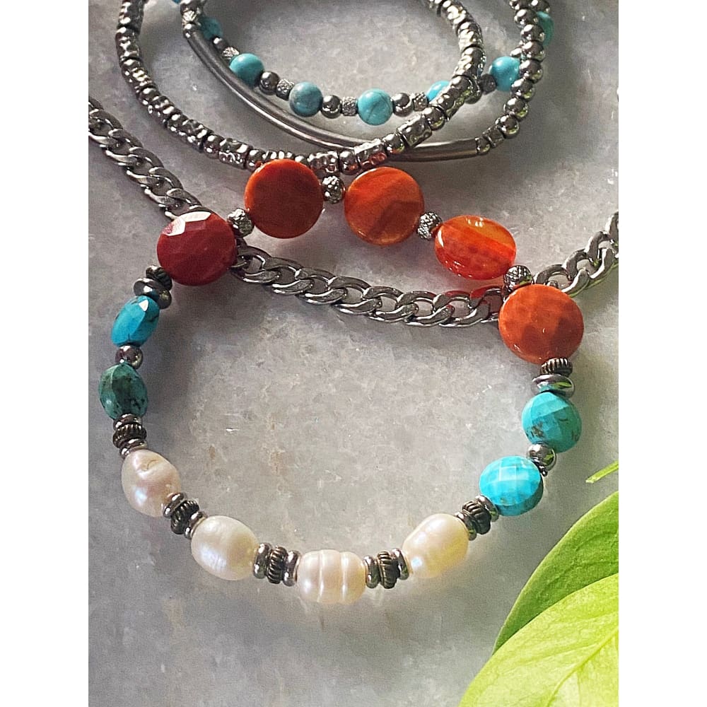 FIERY PEARL BRACELET