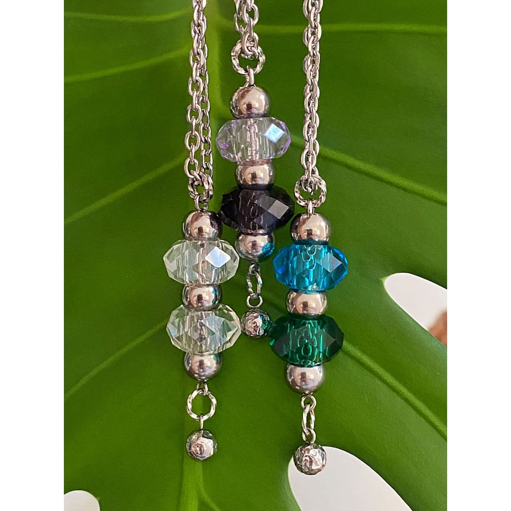 GLASS CHARM NECKLACE