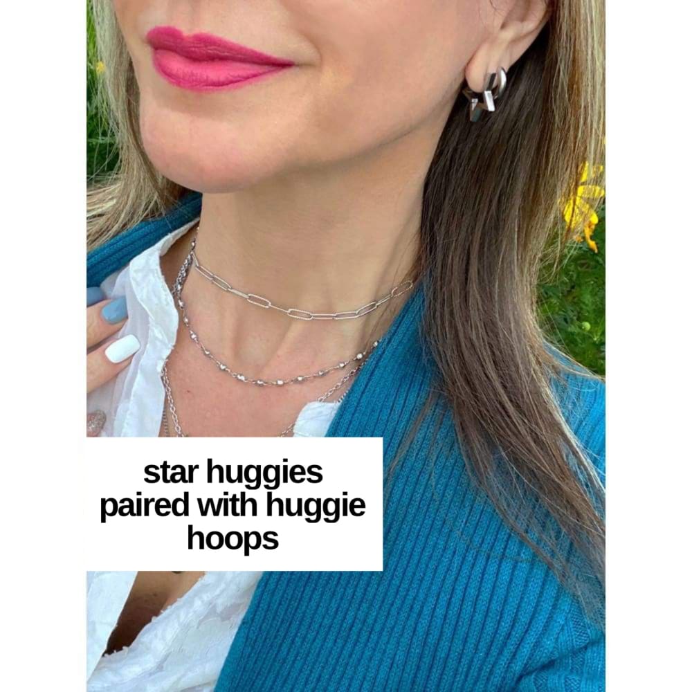 STAR HUGGIE EARRINGS