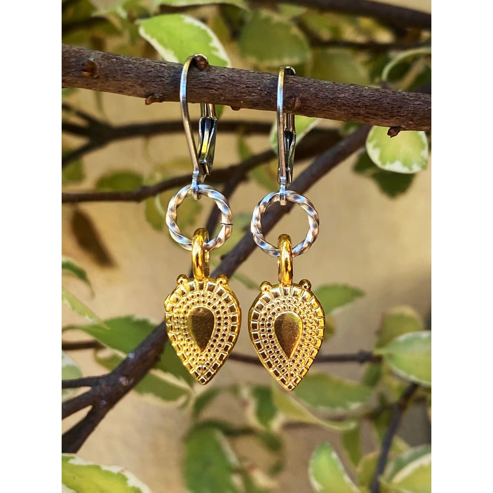 GOLD TEARDROP EARRINGS