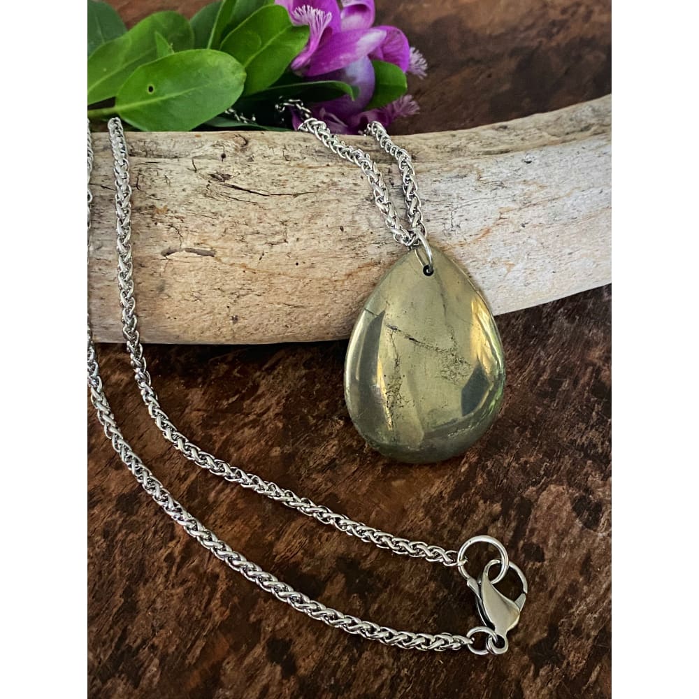 PYRITE STONE NECKLACE