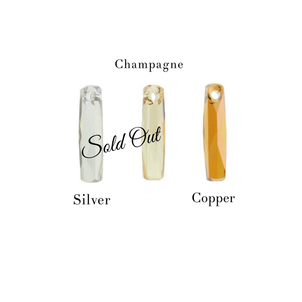 CHAMPAGNE BAR EARRINGS