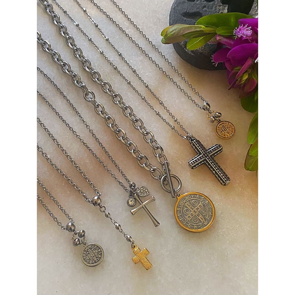 ST. BENEDICT TOGGLE NECKLACE