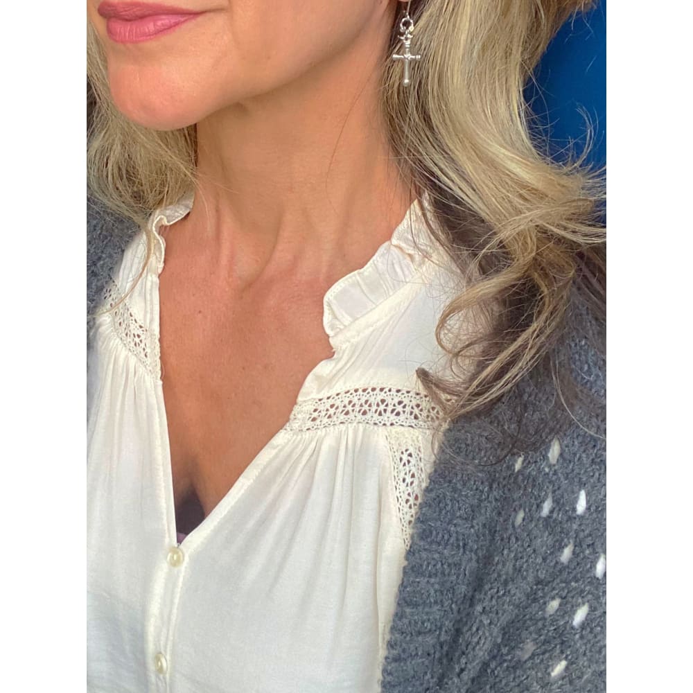 SACRED CROSS EARRINGS