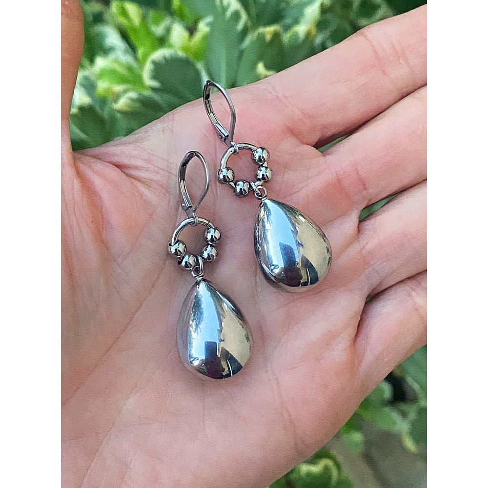 SILVER DOME EARRINGS