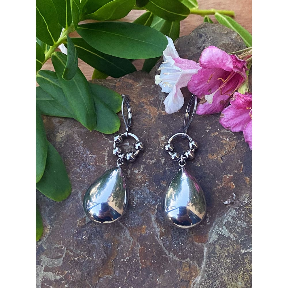 SILVER DOME EARRINGS