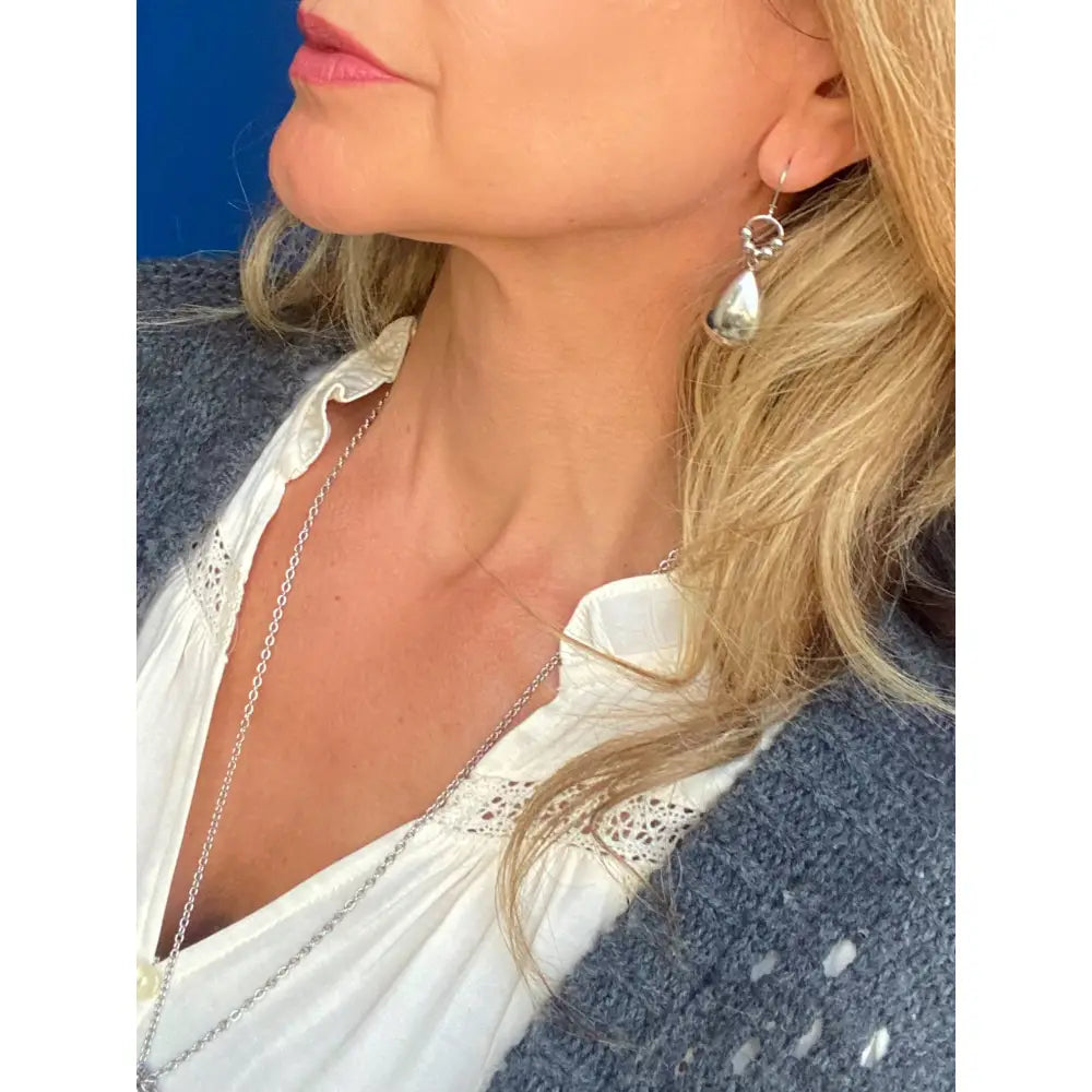 SILVER DOME EARRINGS