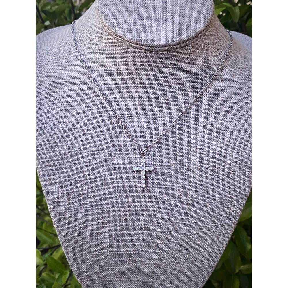 CZ CROSS NECKLACE