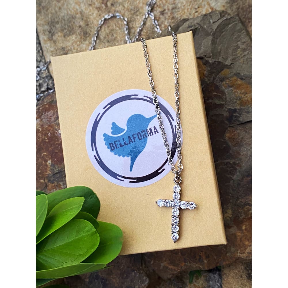 CZ CROSS NECKLACE