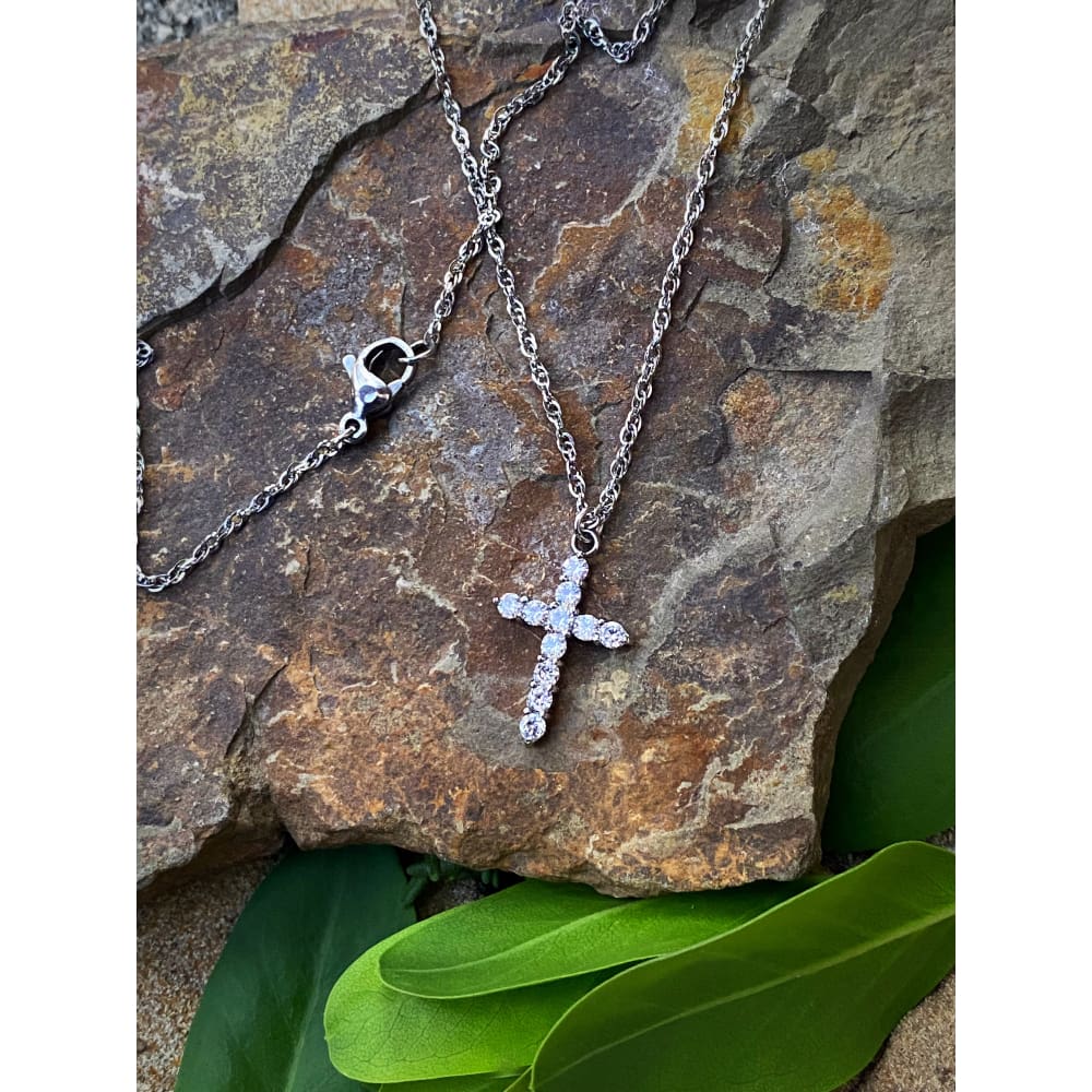 CZ CROSS NECKLACE