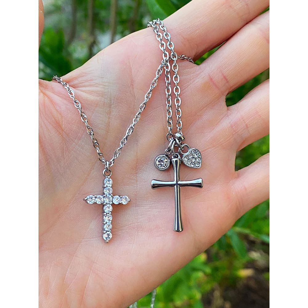 CZ CROSS NECKLACE