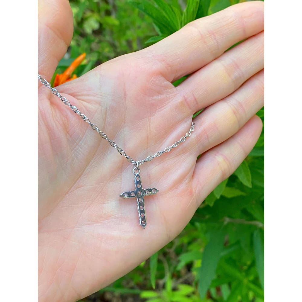 CZ CROSS NECKLACE