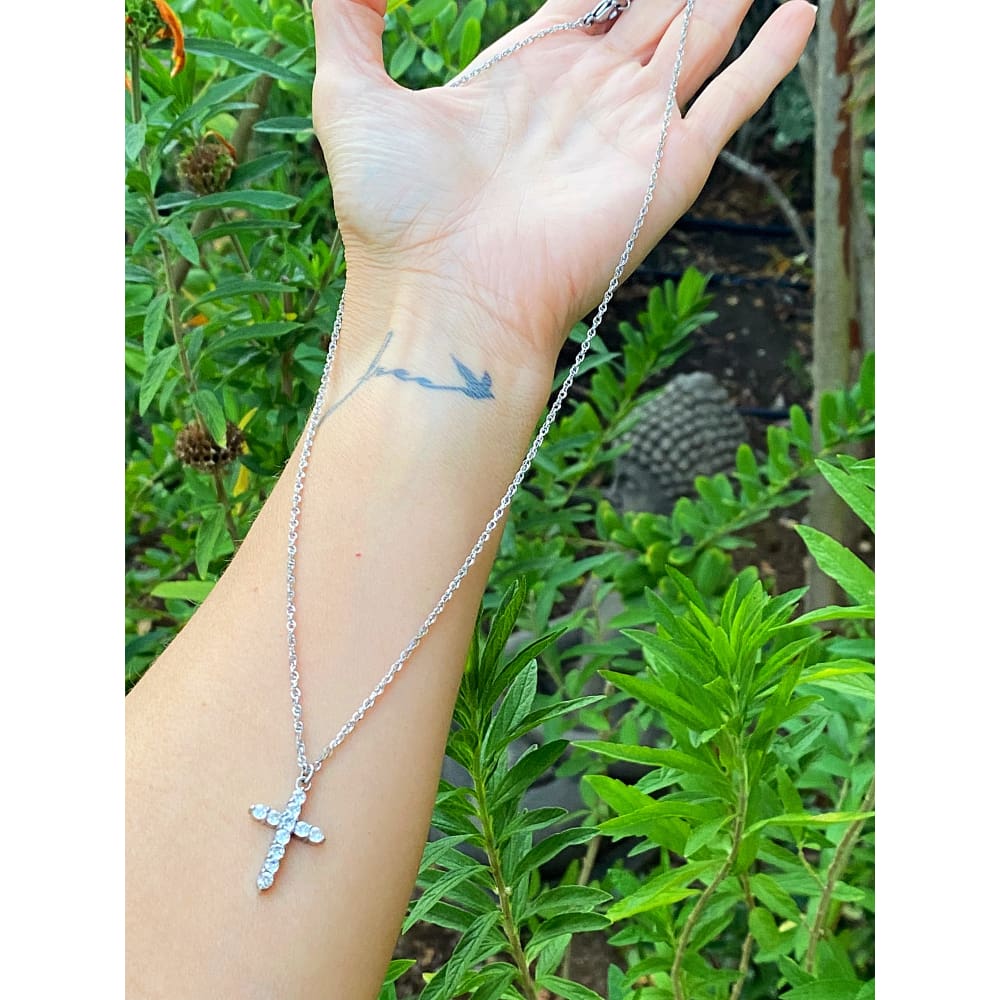 CZ CROSS NECKLACE
