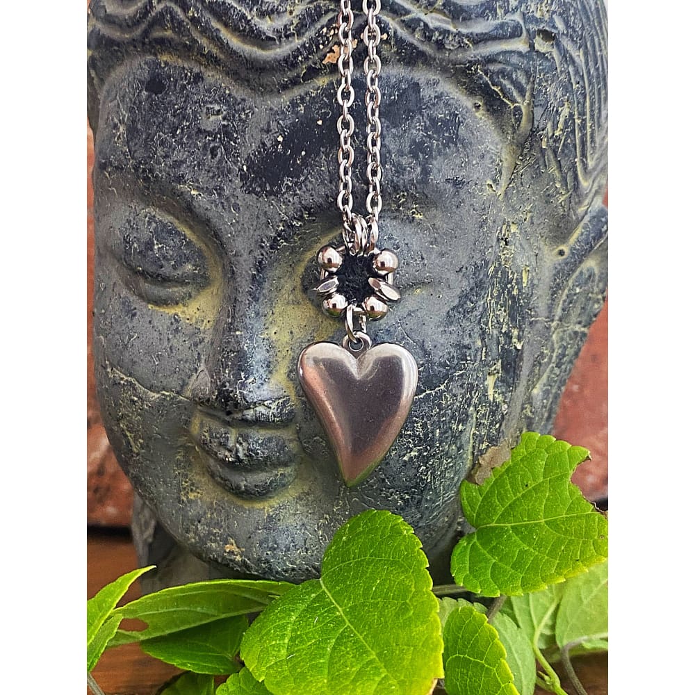 SILVER HEART NECKLACE