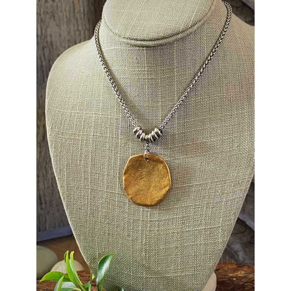 RUSTIC MEDALLION NECKLACE