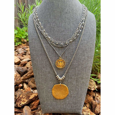 LOTUS COIN NECKLACE