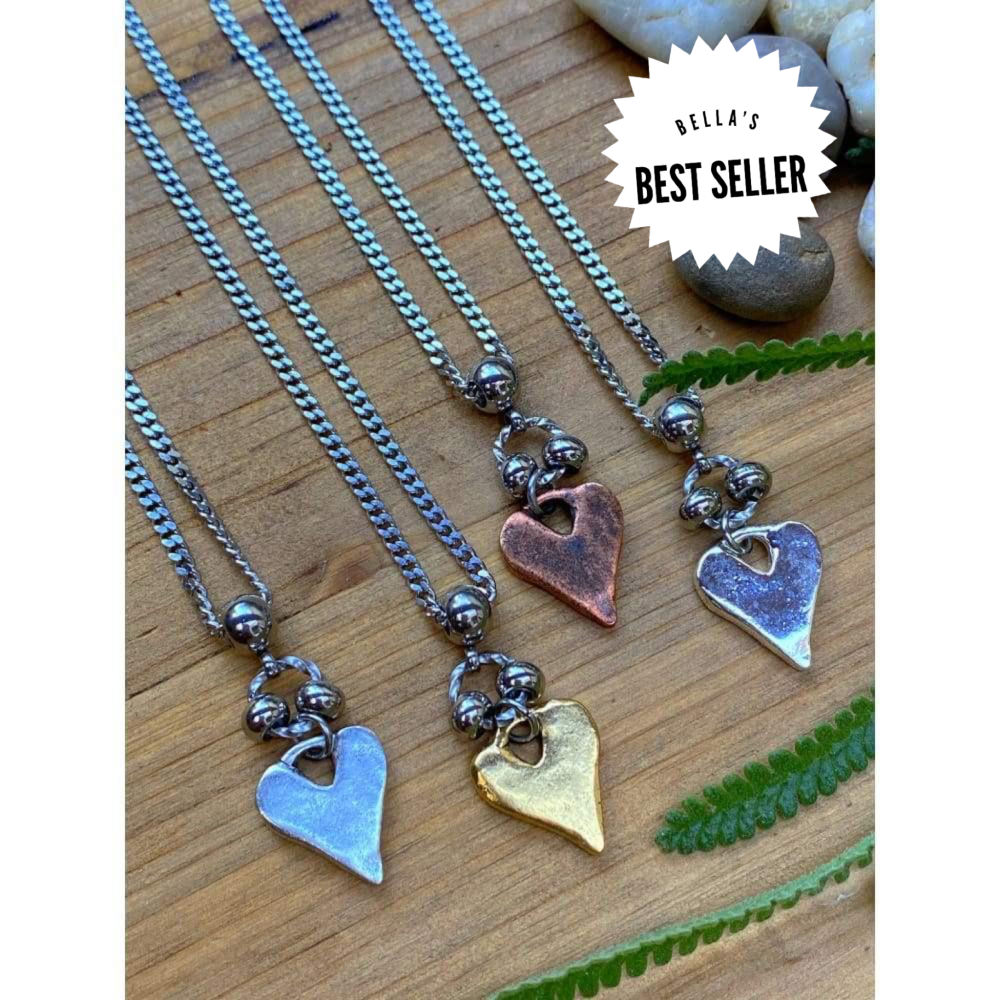 RUSTIC HEART NECKLACE