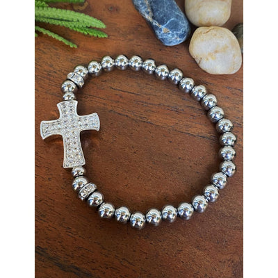 PAVÉ CROSS BRACELET