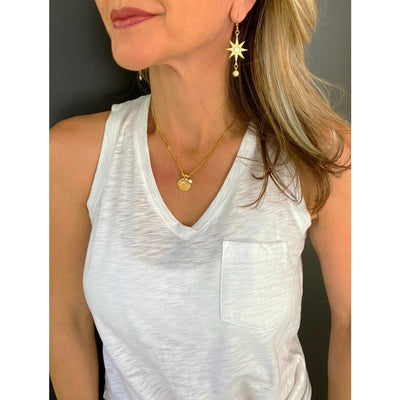 PAVÉ SUNBURST EARRINGS