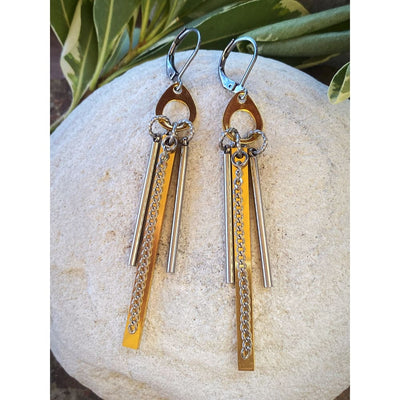 ART DECO CHAIN EARRINGS